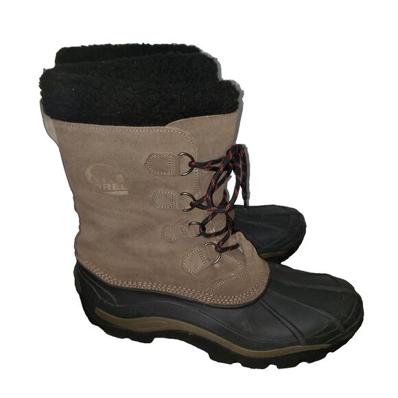 Sorel LM1149-255 Men\'s Lace Up Olive-beige Snow Boots 46 EUR/13 US main image 5